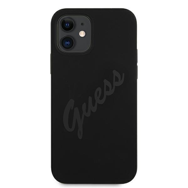 Guess GUHCP12SLSVSBK iPhone 12 mini 5,4" czarny/black hardcase Script